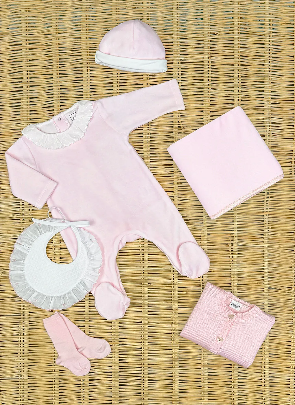 Chenille Sleepsuit Embroidered Collar