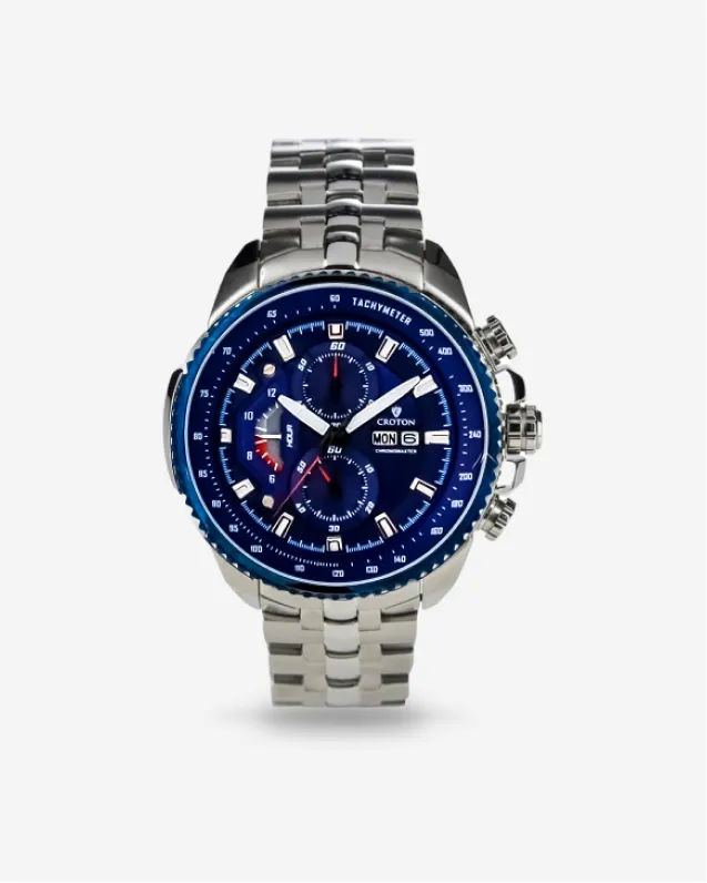 Chronomaster Men's All Stainless Steel Day/Date