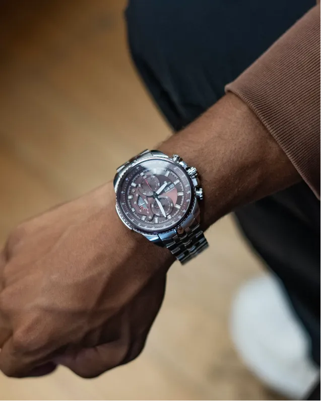 Chronomaster Men's All Stainless Steel Day/Date