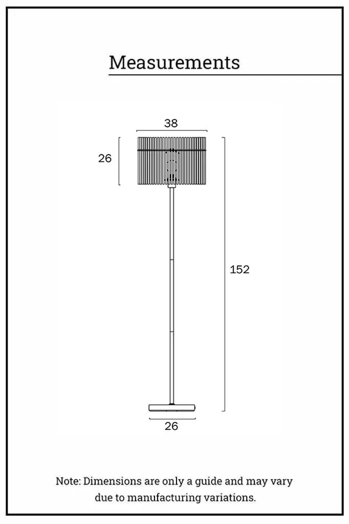 Chrysler Glass Floor Lamp