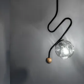 Clh147 Wave Black Hanging Light