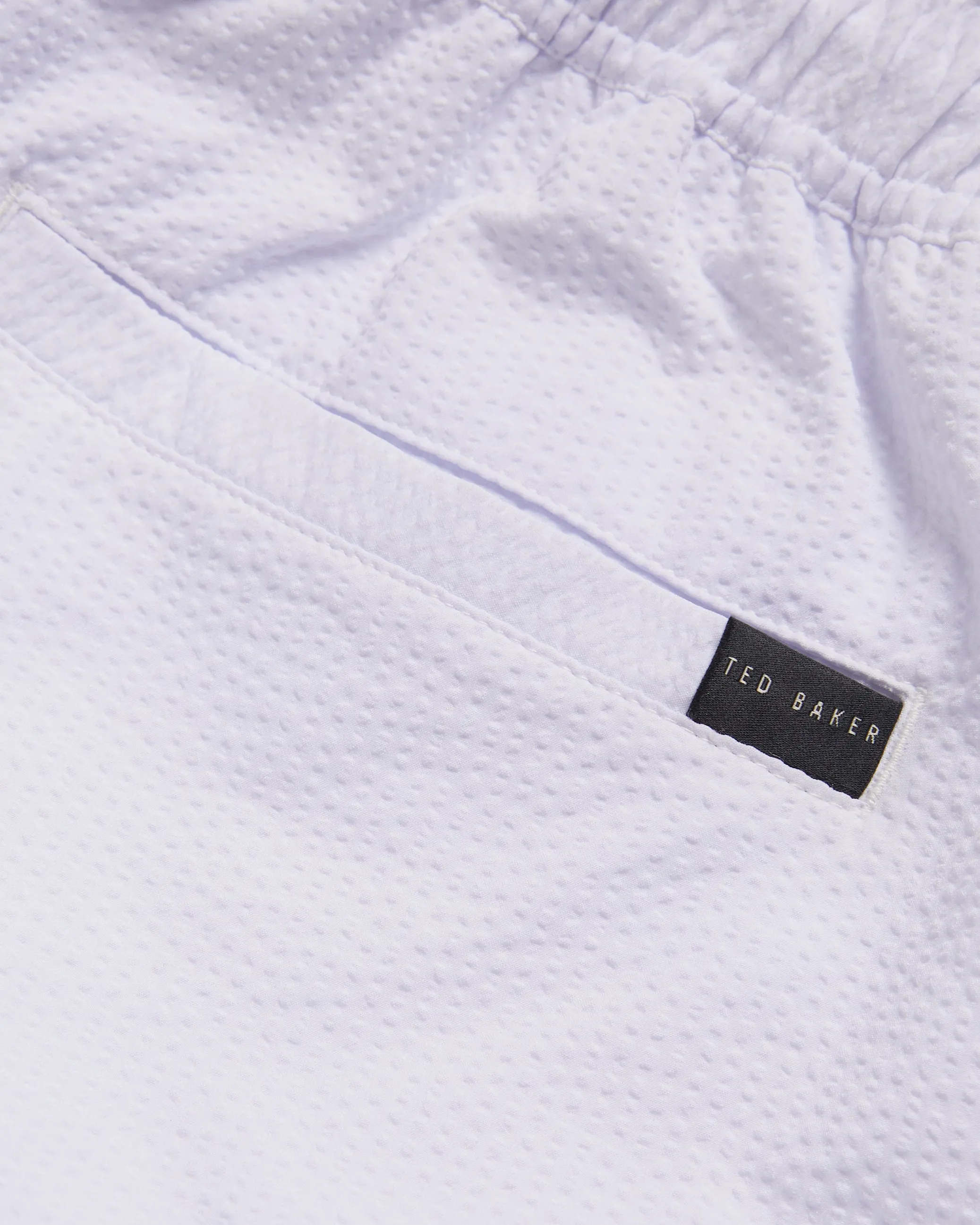 Colne Plain Textured Swimshort White