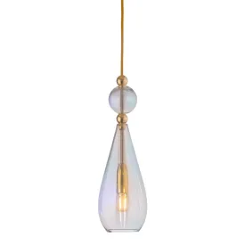 Coloured Glass Drop Pendant