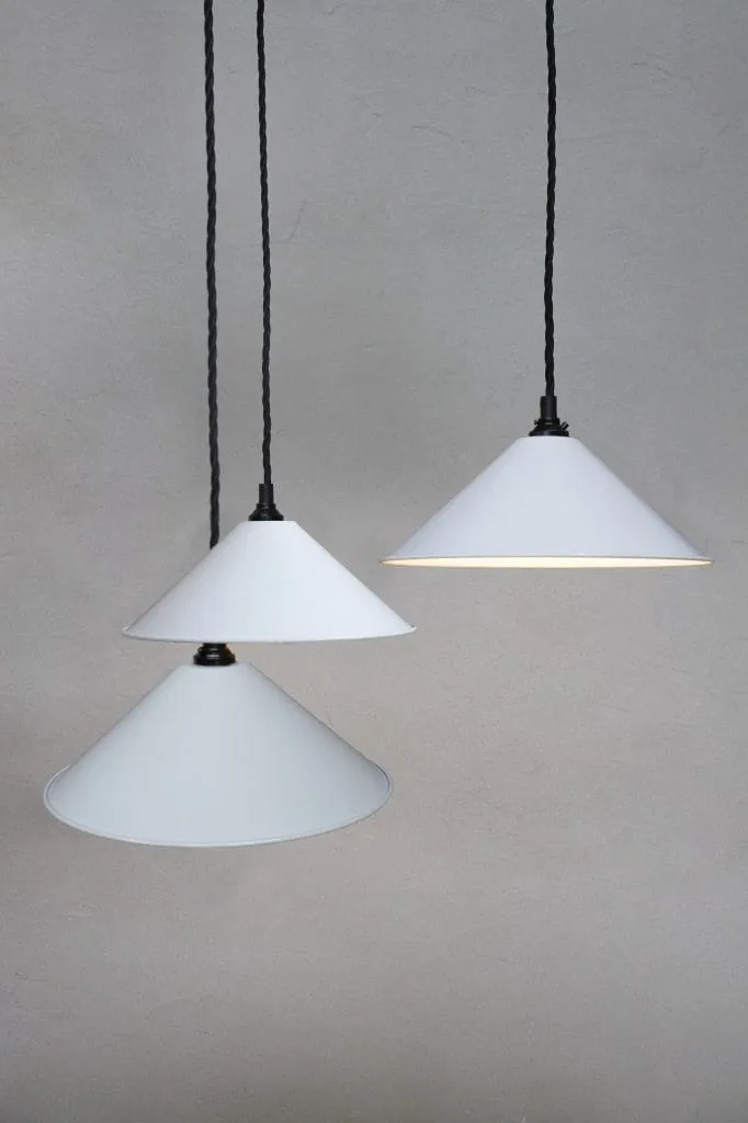 Cone 3 Light Gooseneck Pendant Light