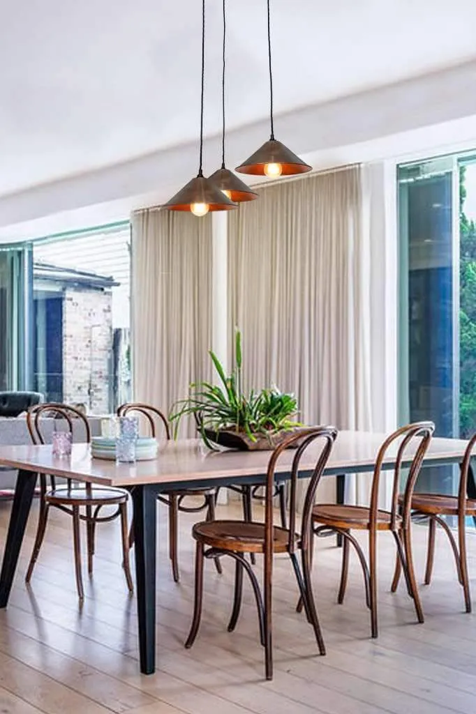 Cone 3 Light Gooseneck Pendant Light
