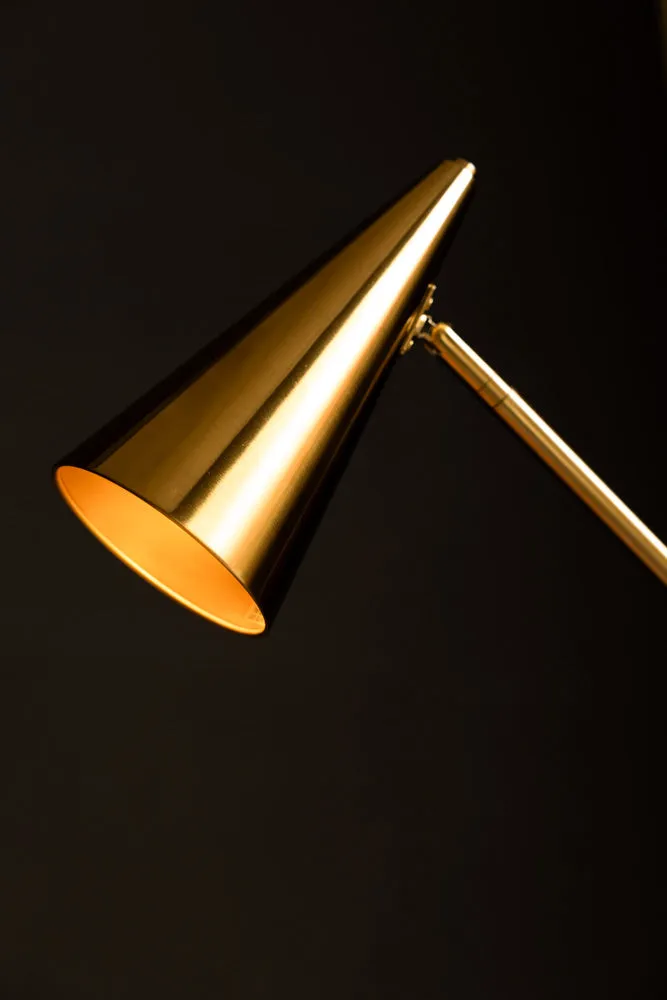 Contemporary Brass Floor Lamp