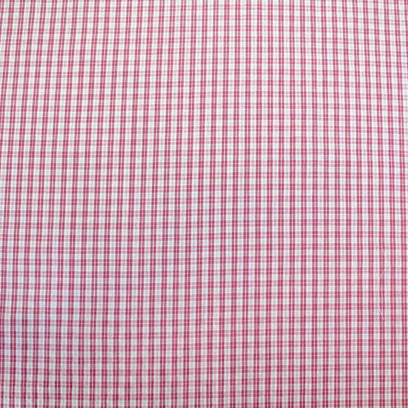 Cotton Dressmaking Seersucker Check - Pink