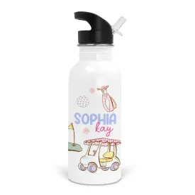 Country Club Cuties Personalized Kids Water Bottle | Pink