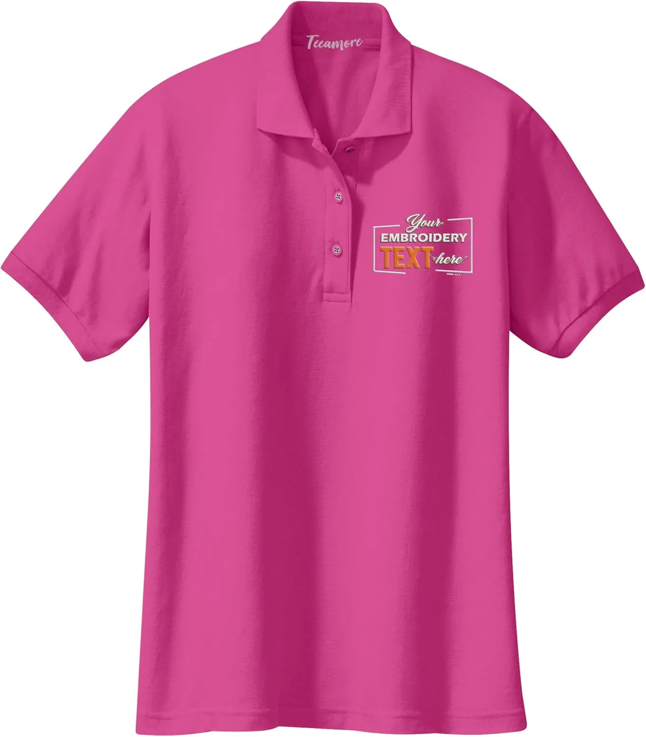 Custom Embroidered Polo Shirt for Women Add Your Personalized Own Embroidery Text