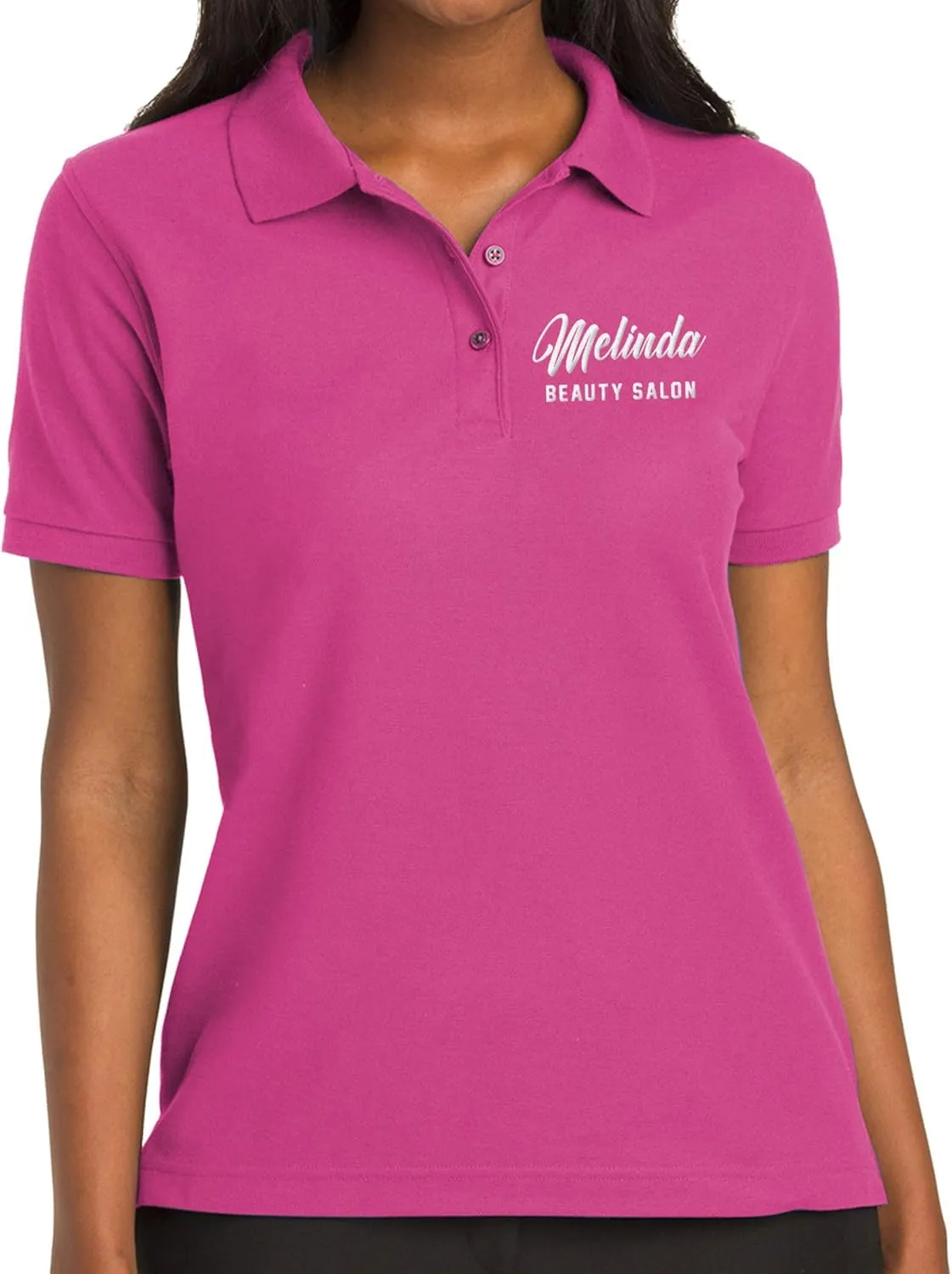 Custom Embroidered Polo Shirt for Women Add Your Personalized Own Embroidery Text