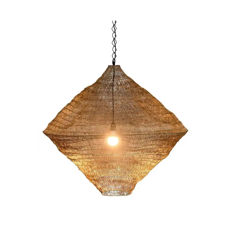 Diamond Crochet Wire Pendant Light