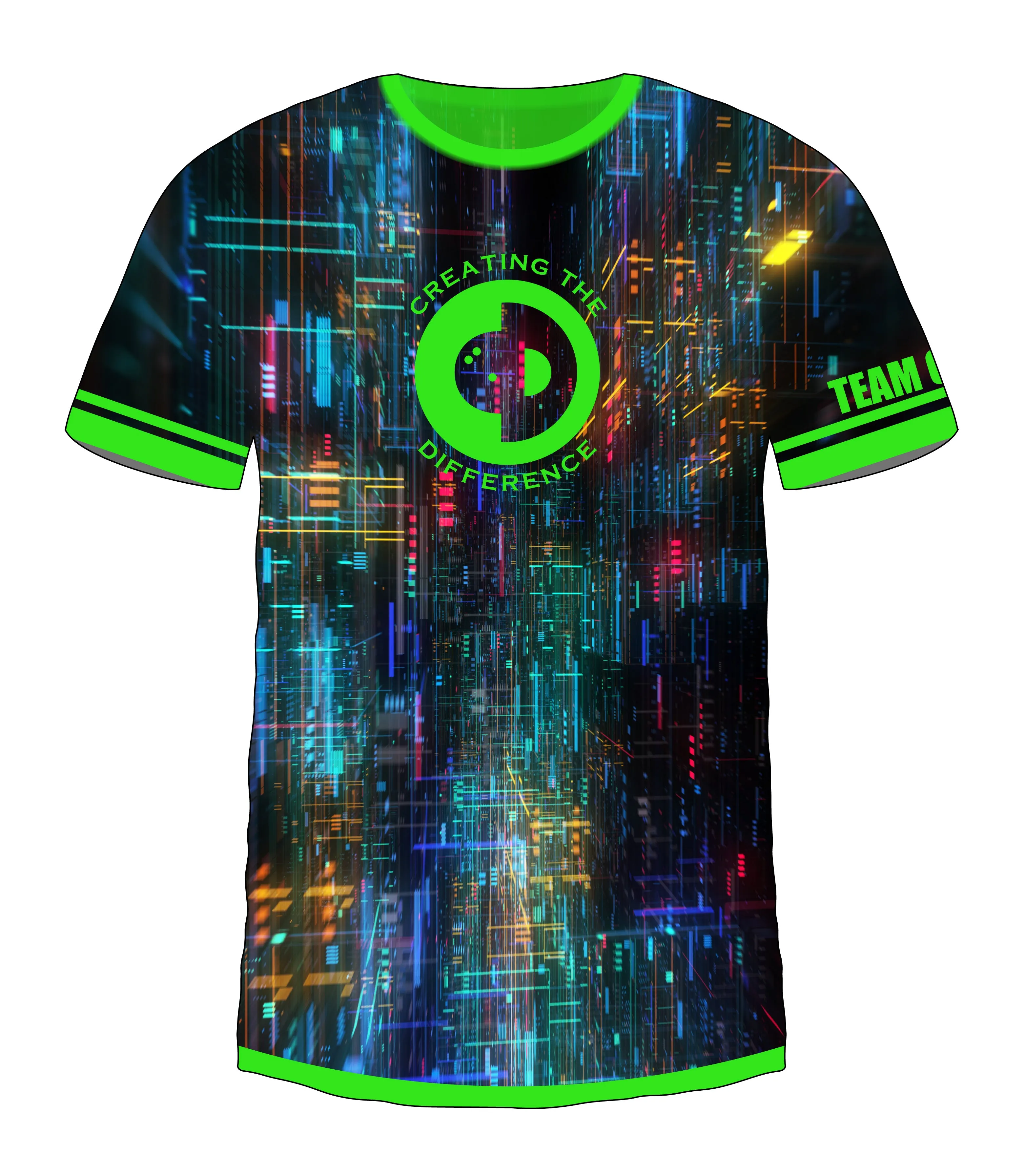Digital Map Green Jersey