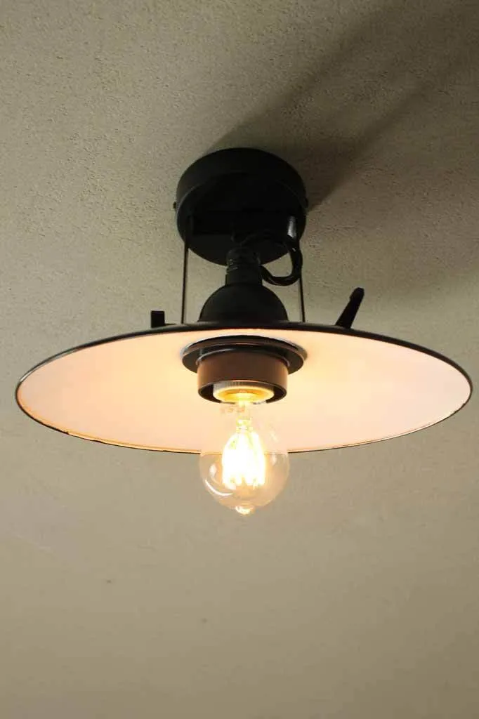 Dish Flush Mount Ceiling Light