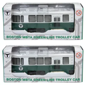 Double MBTA Die Cast Green Line Light Rail Vehicle (LRV/Trolley)