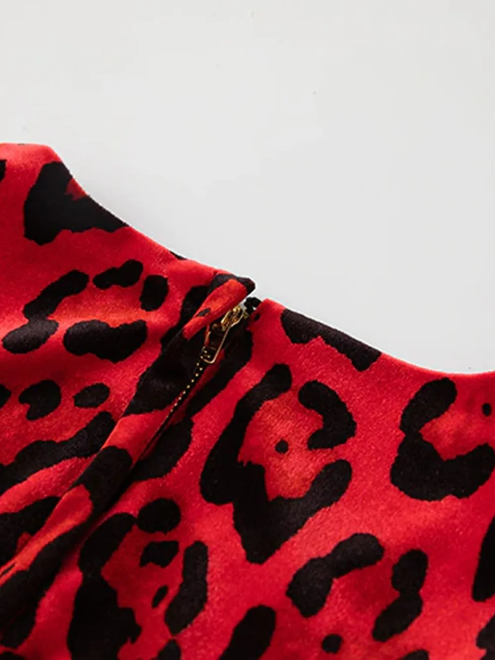 ELOISE Leopard Midi Dress
