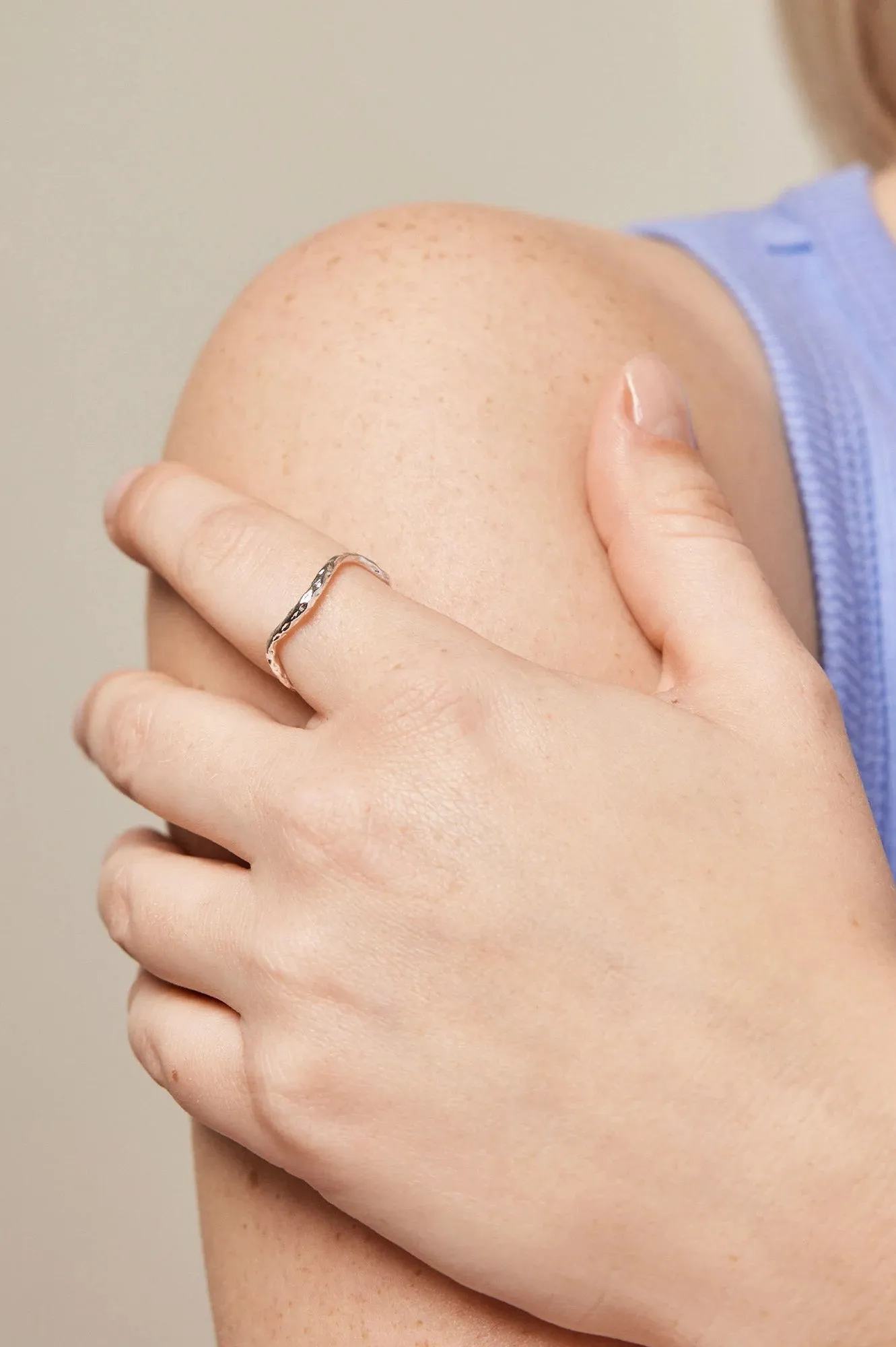 Enamel Copenhagen Sway Ring in Silver