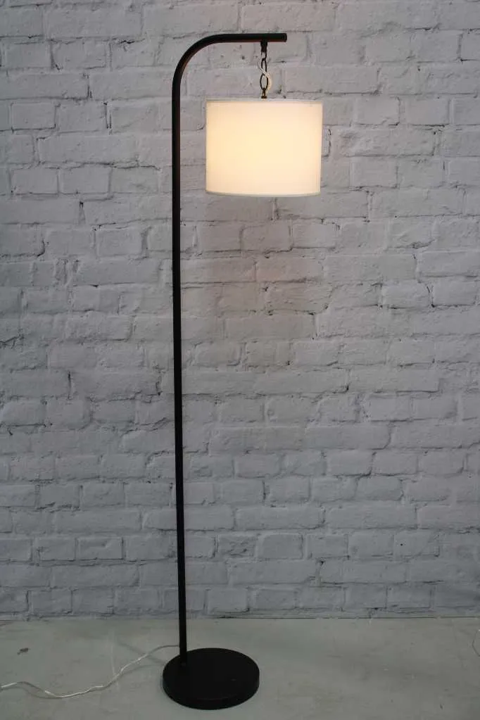 Fabric Drum  Suspended Floor Lamp