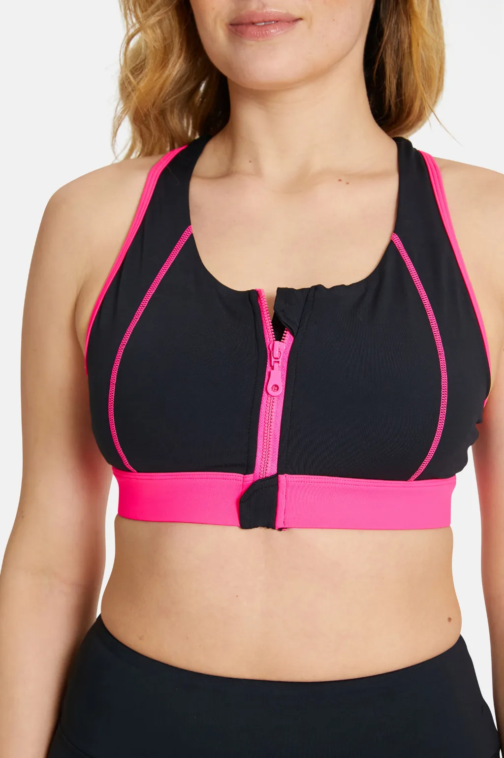 FitPink V2 Front Zip Sports Bra
