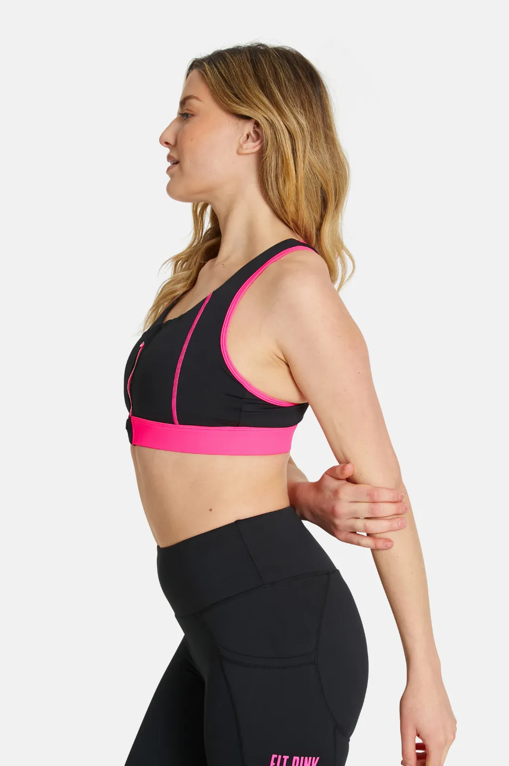 FitPink V2 Front Zip Sports Bra