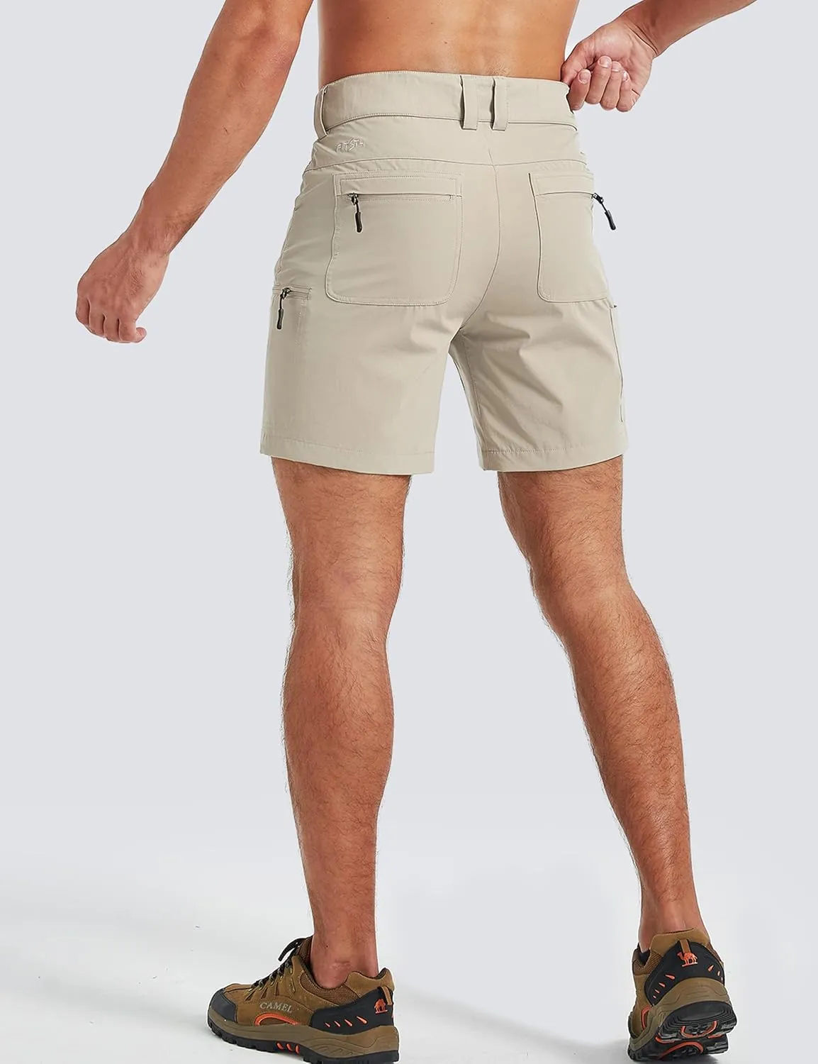 FitsT4 Sports Men's Hiking Cargo Shorts 7 Inch Inseam Quick Dry Outdoor Golf Shorts Casual Work Fishing with 6 Pockets