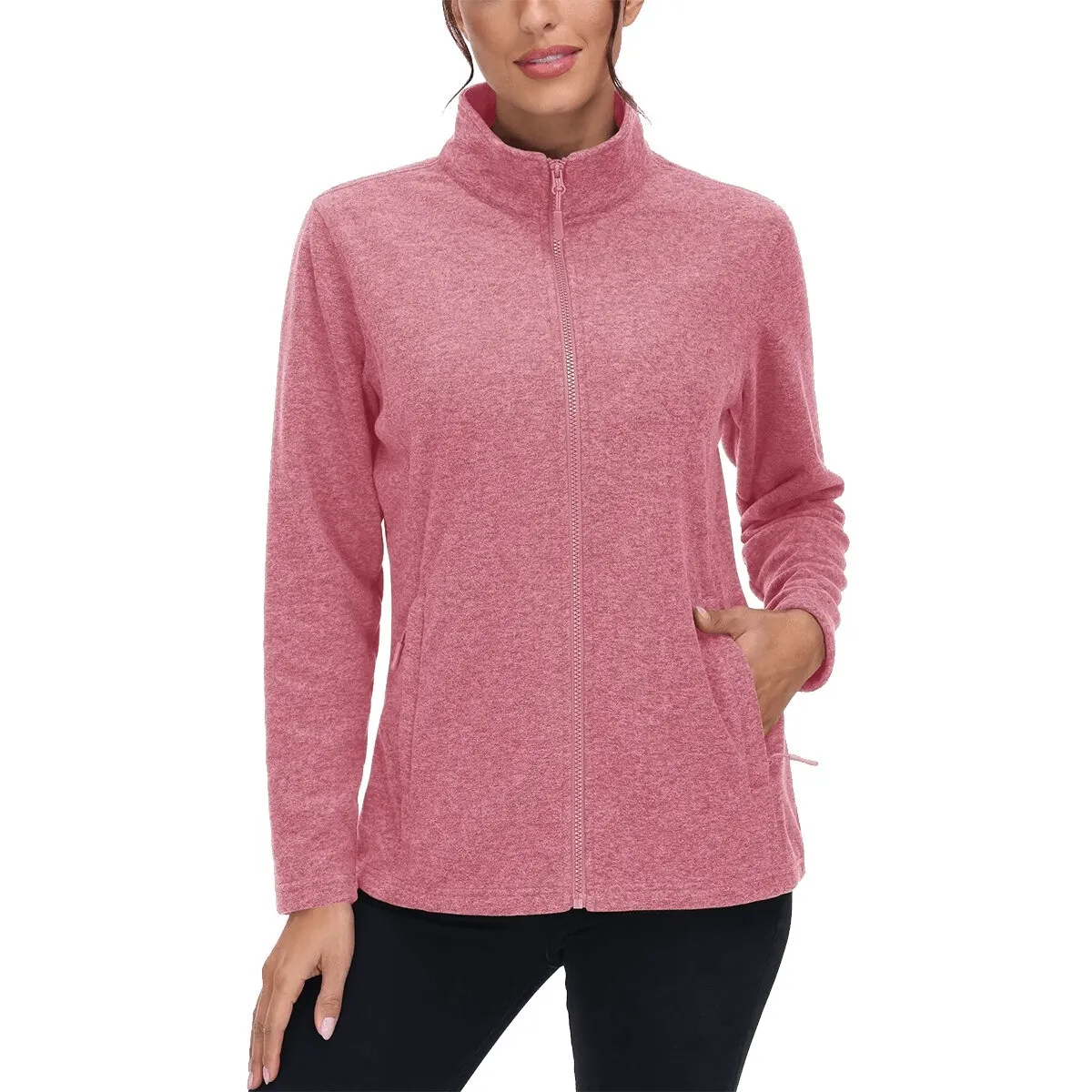Fleece Women's Sweatshirt with Zipper for Running - SF0127