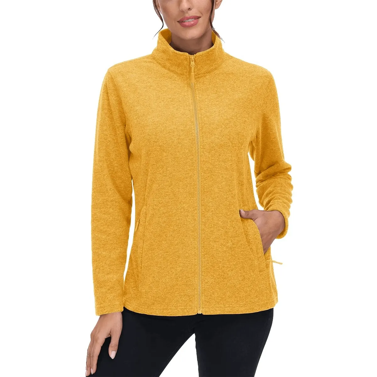 Fleece Women's Sweatshirt with Zipper for Running - SF0127