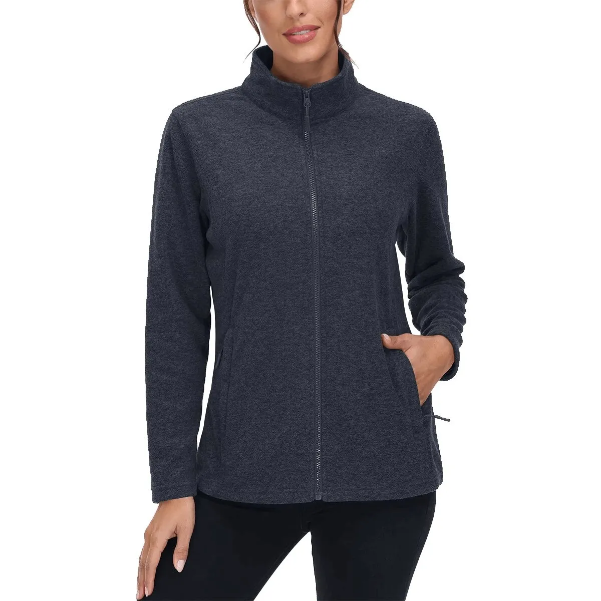 Fleece Women's Sweatshirt with Zipper for Running - SF0127