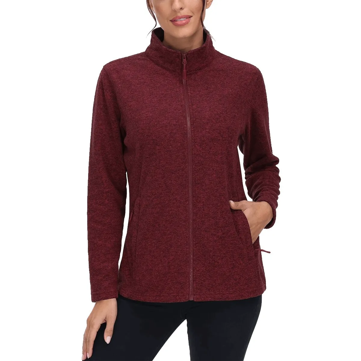 Fleece Women's Sweatshirt with Zipper for Running - SF0127