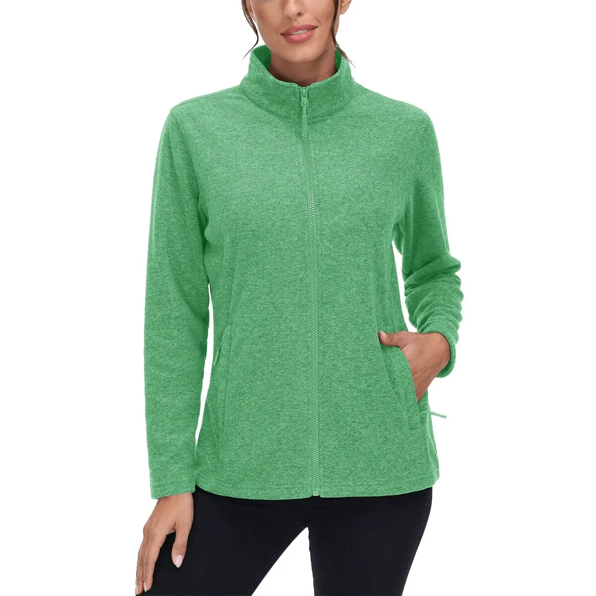 Fleece Women's Sweatshirt with Zipper for Running - SF0127
