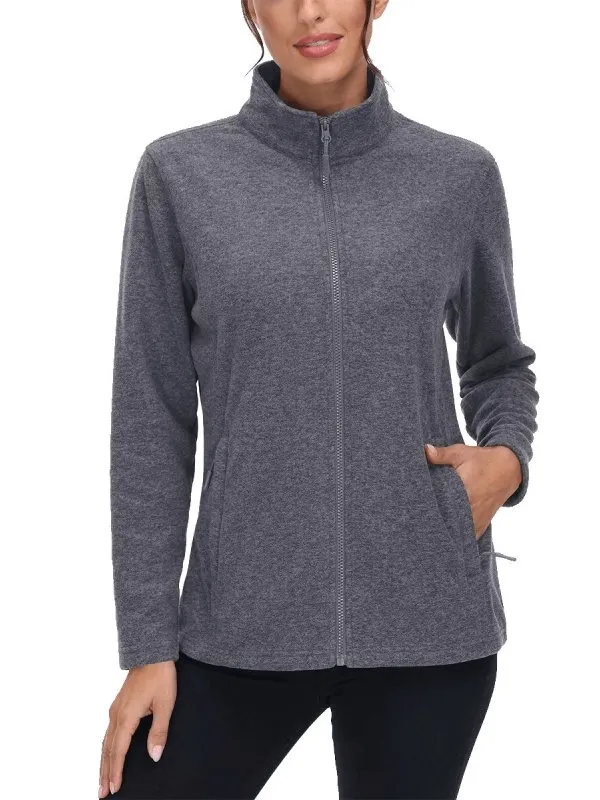Fleece Women's Sweatshirt with Zipper for Running - SF0127