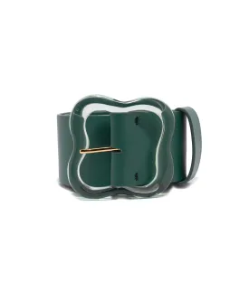 Florence Belt in Dark Emerald