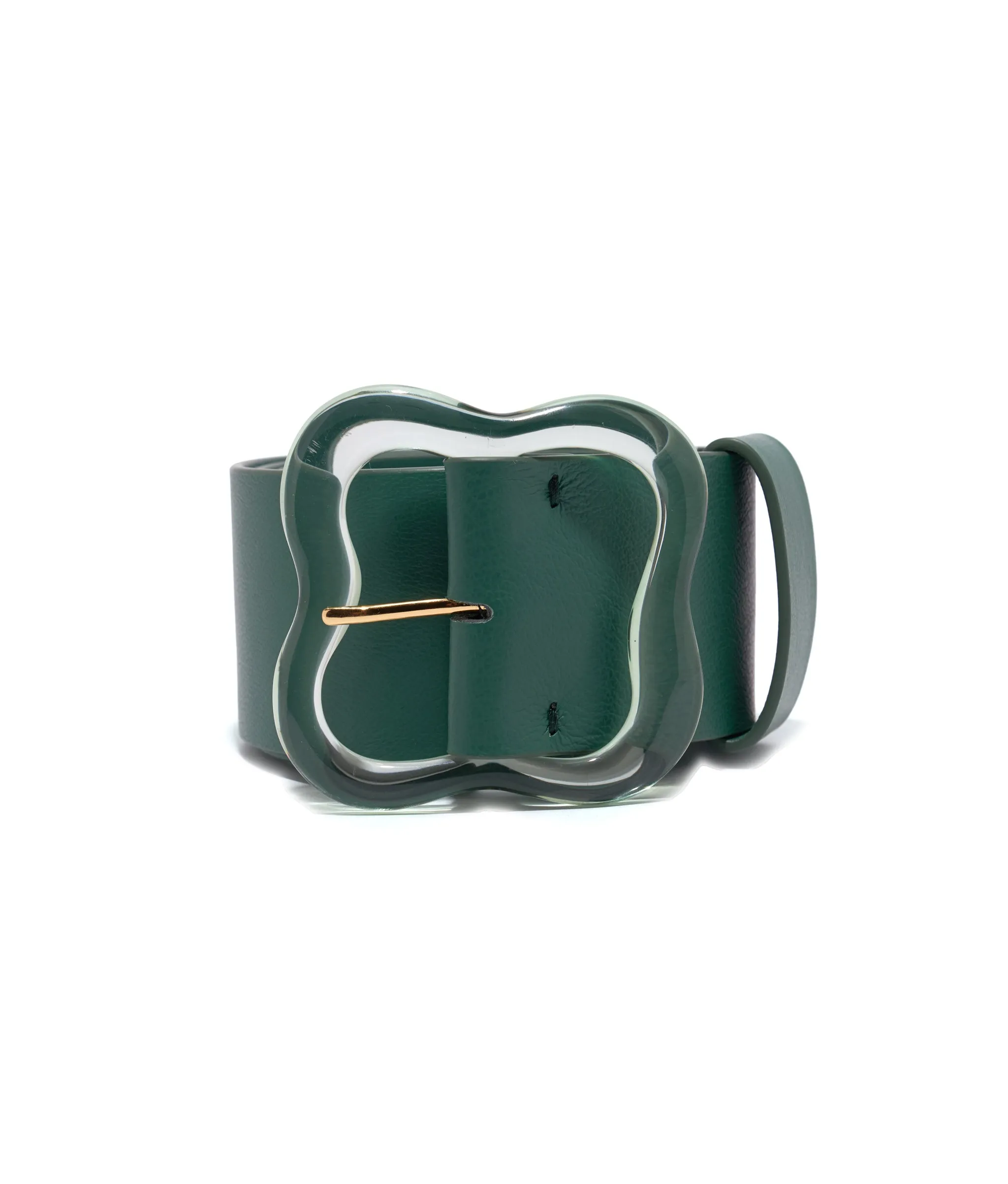 Florence Belt in Dark Emerald
