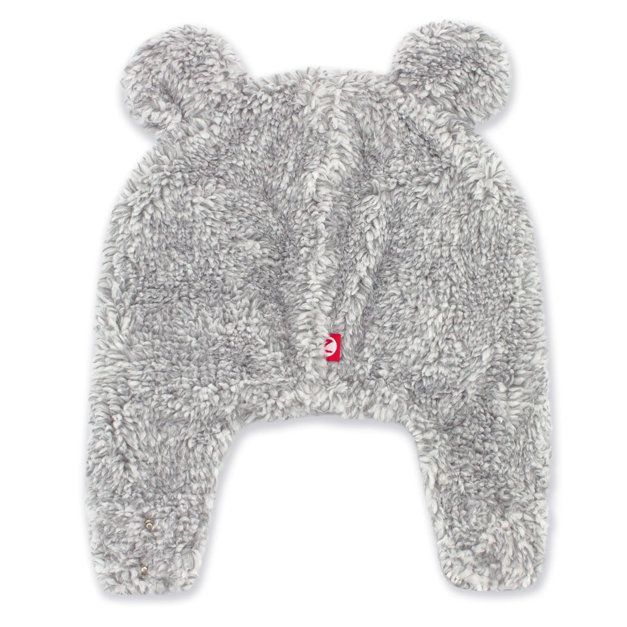 Furry Bear Hat - Heather Gray