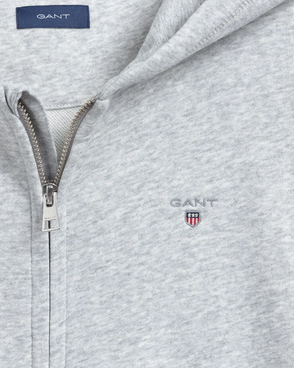 Gant - Grey original full zip hoodie, 9yrs - 16yrs