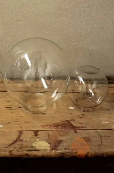 Glass Ball Double Swivel Arm Wall Light