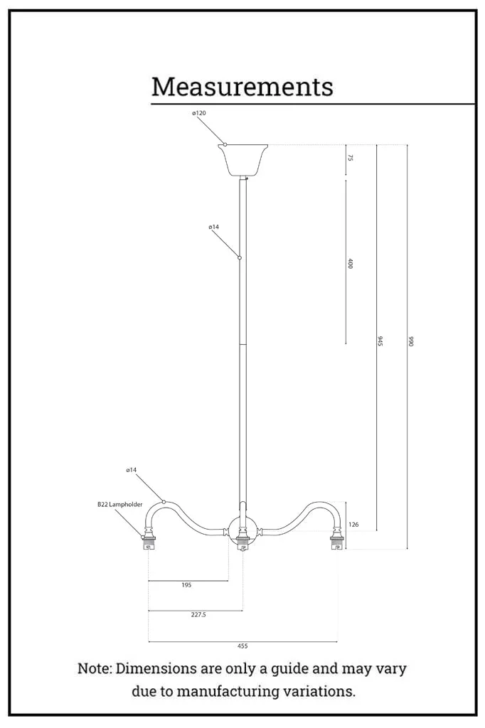 Glass Ball Gooseneck Glass Chandelier