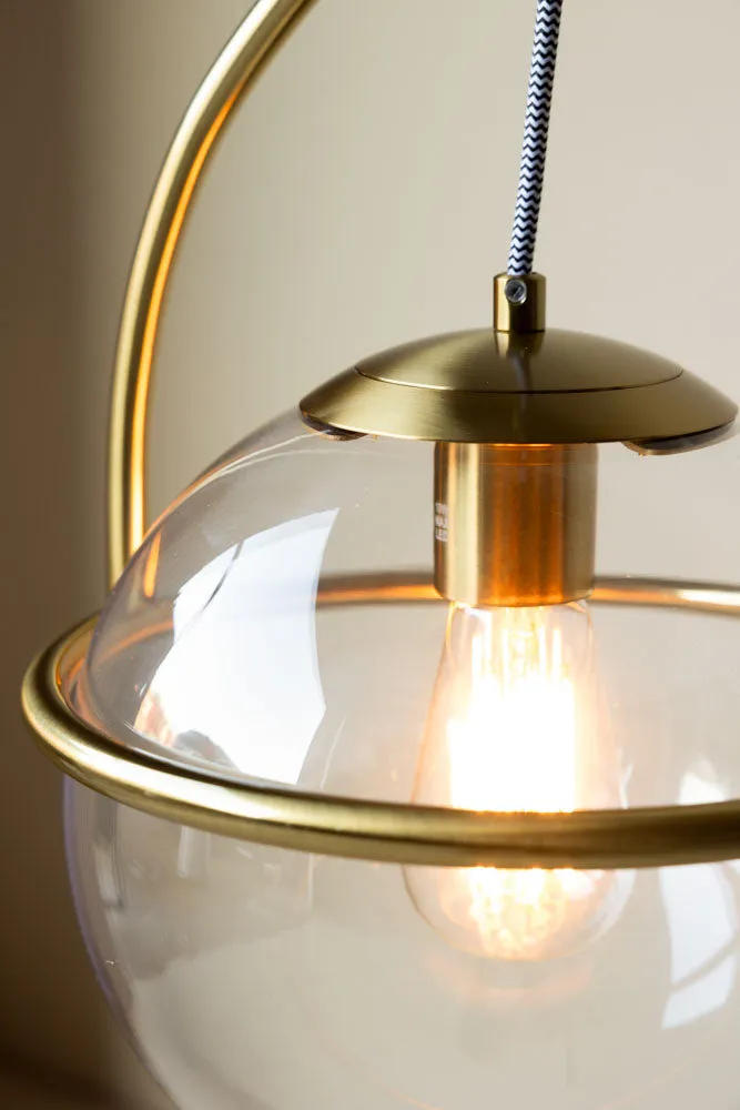 Glass Globe Ceiling Light