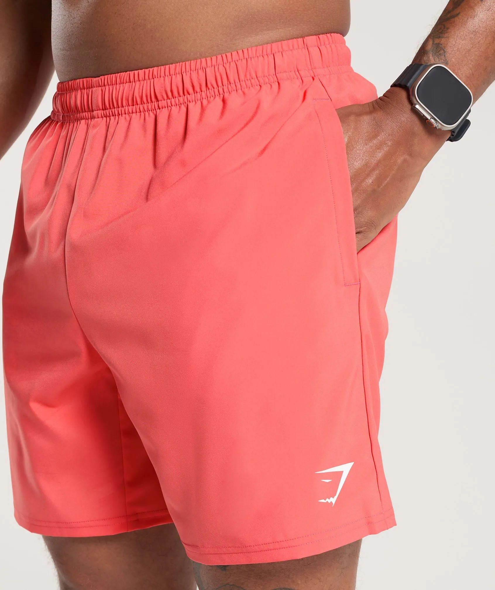 Gymshark Arrival 7" Shorts - Tropical Pink