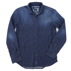 Handpicked Slim-Fit Rinsed Denim Shirt