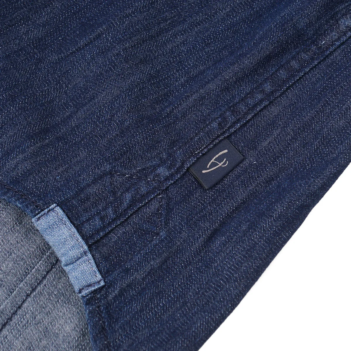 Handpicked Slim-Fit Rinsed Denim Shirt