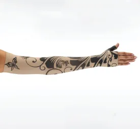 Juzo Soft Armsleeve w/ Silicone Band, Butterfly Flower Henna
