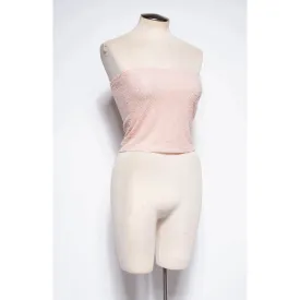 KRIZIA 90s/00 Pink Beaded Tube Top W Tags | S/M