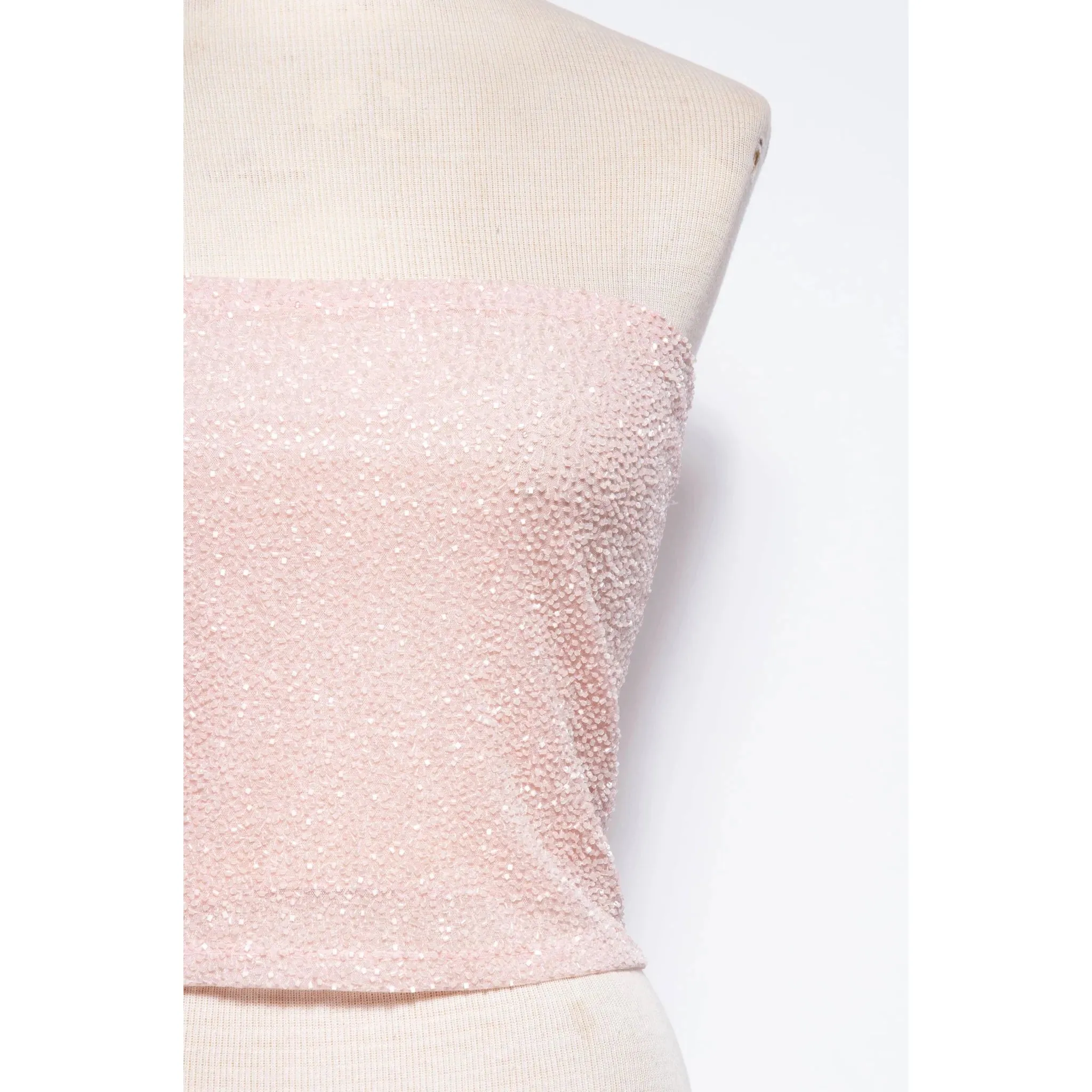 KRIZIA 90s/00 Pink Beaded Tube Top W Tags | S/M