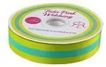 Lime/Turquoise  Webbing 2 yds