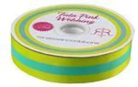 Lime/Turquoise  Webbing 2 yds