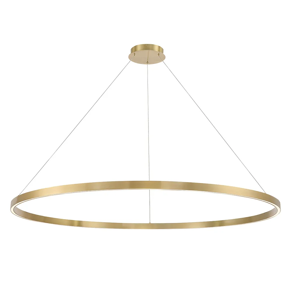 Lunar LED Pendant - Aged Brass