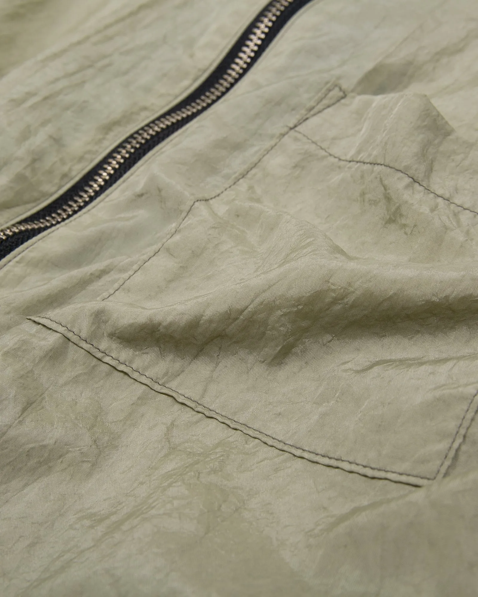 Marble Zip Blouson - Seaweed