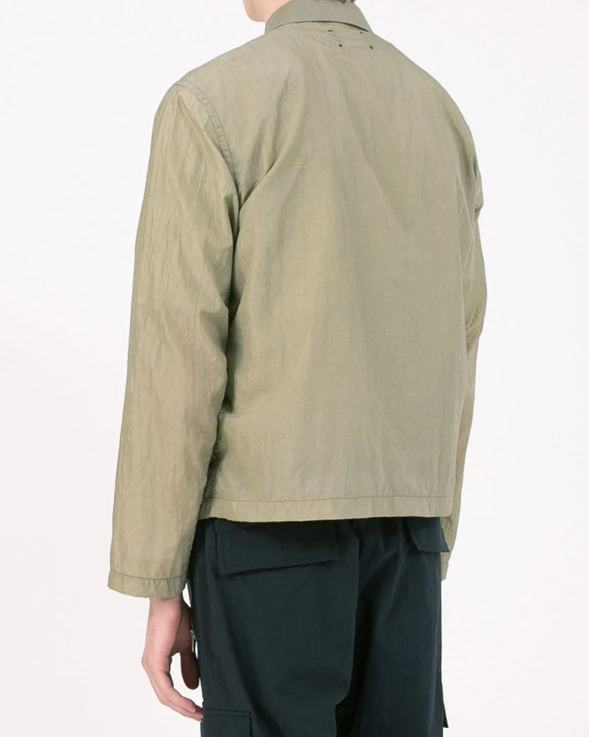 Marble Zip Blouson - Seaweed