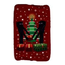 Minecraft Enderman Gifts Sherpa Blanket