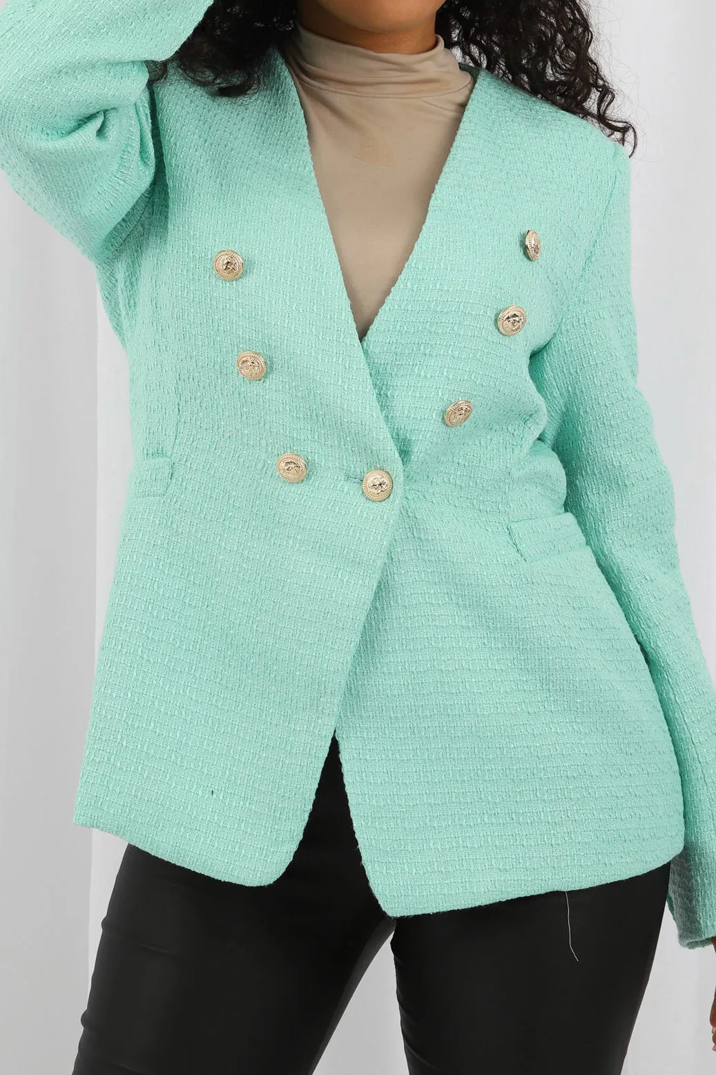 Nora Gold Button Jacket